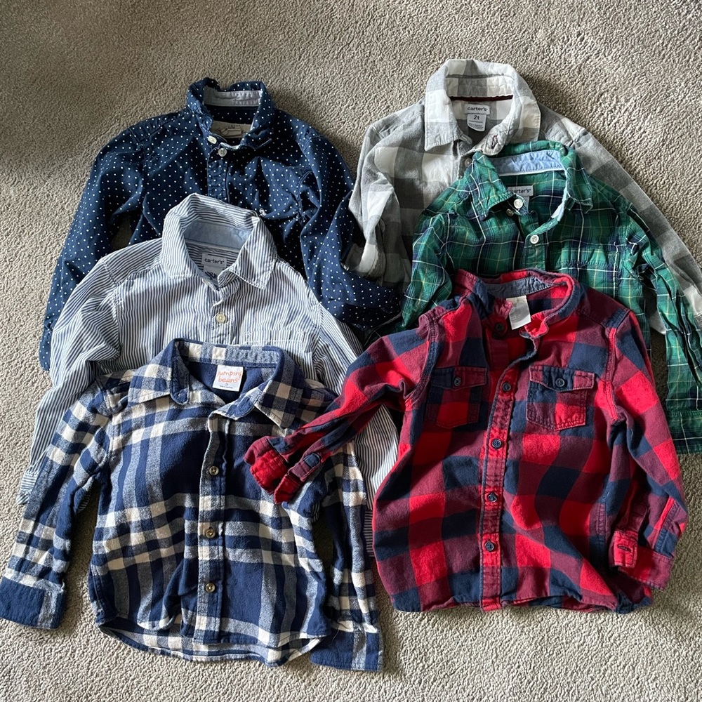 Size 2T - button down shirts